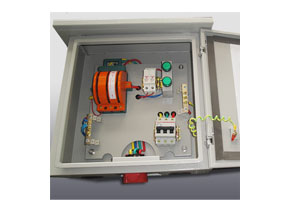 Oil machine mains switch box